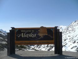 Welcome to Alaska and the Gateway to the Klondike Sign in Skagway.jpg