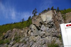 Granite rocks on the side of the road in Skagway Alaska.jpg