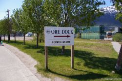 ORE dock Norwegian Star sign in Skagway.jpg