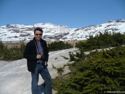 David near some plants in the Tormented Valley in Skagway.jpg