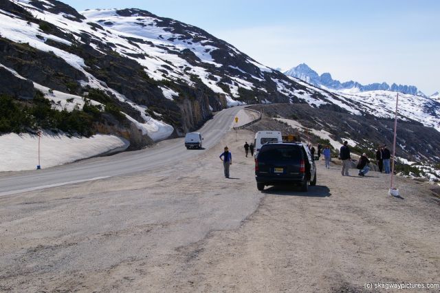 Joann on side of the Skagway mountain road.jpg