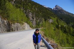 Joann on the side of the road in Skagway Alaska.jpg